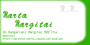 marta margitai business card